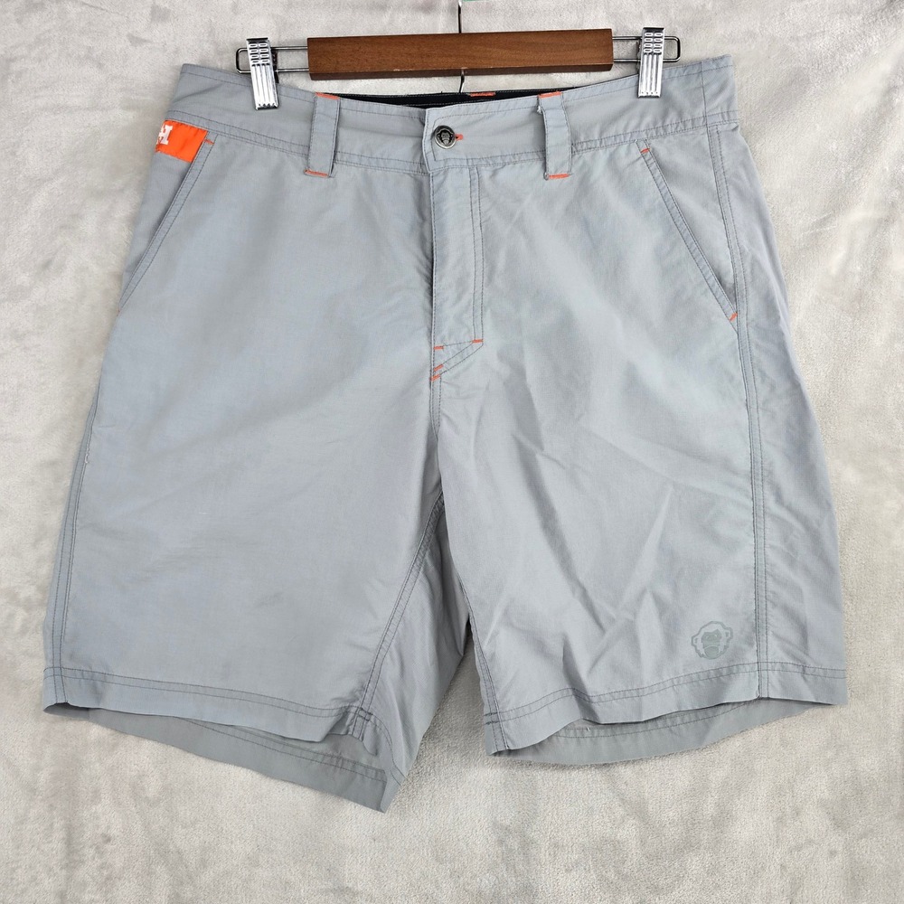Howler Bros Mens Gray Nylon Hybrid Shorts Size 33 Outdoor Casual Lightweight